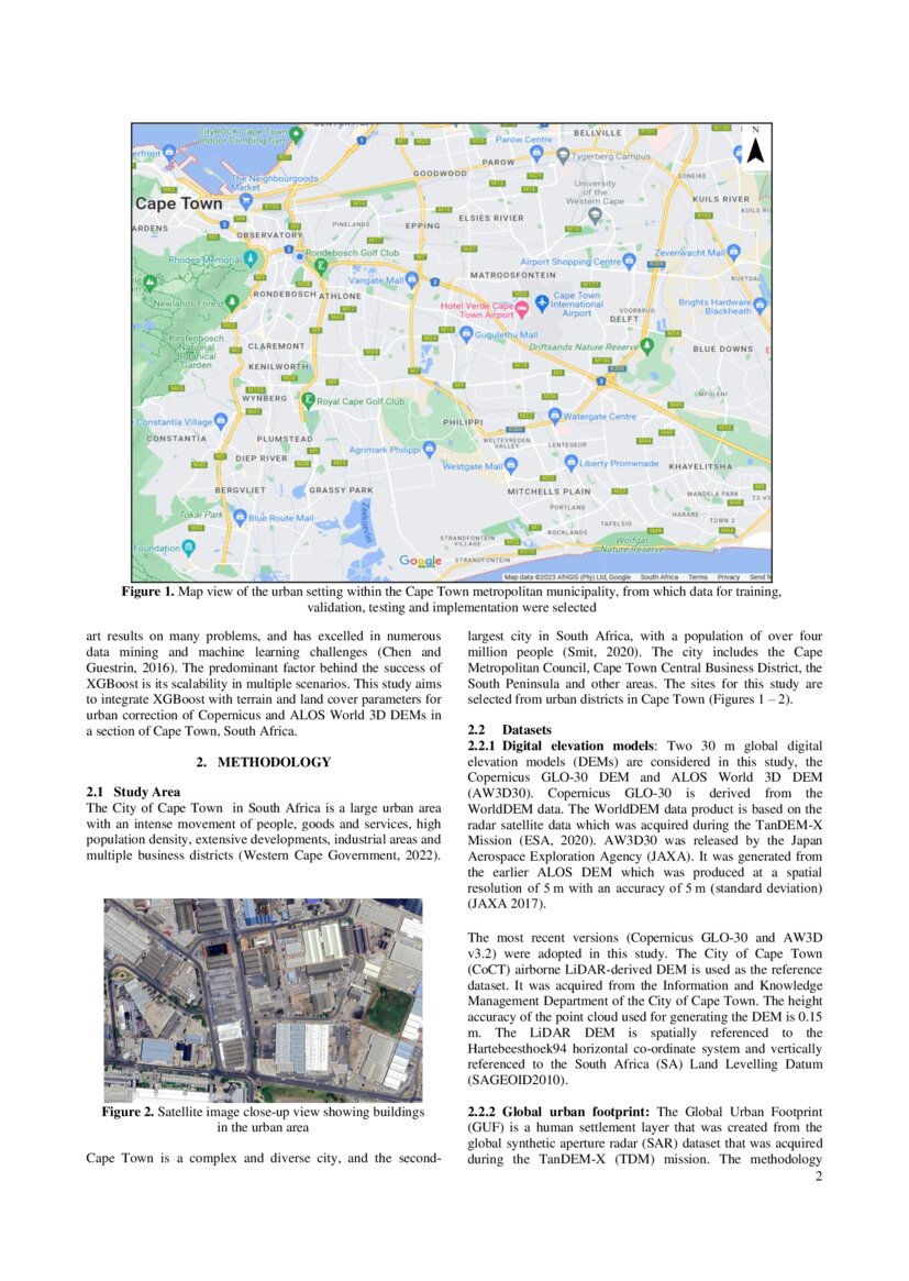 Digital elevation model correction in urban areas using extreme