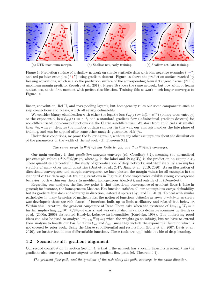 Directional convergence and alignment in deep learning | DeepAI