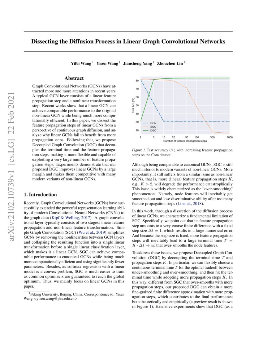 Dissecting the Diffusion Process in Linear Graph Convolutional Networks ...