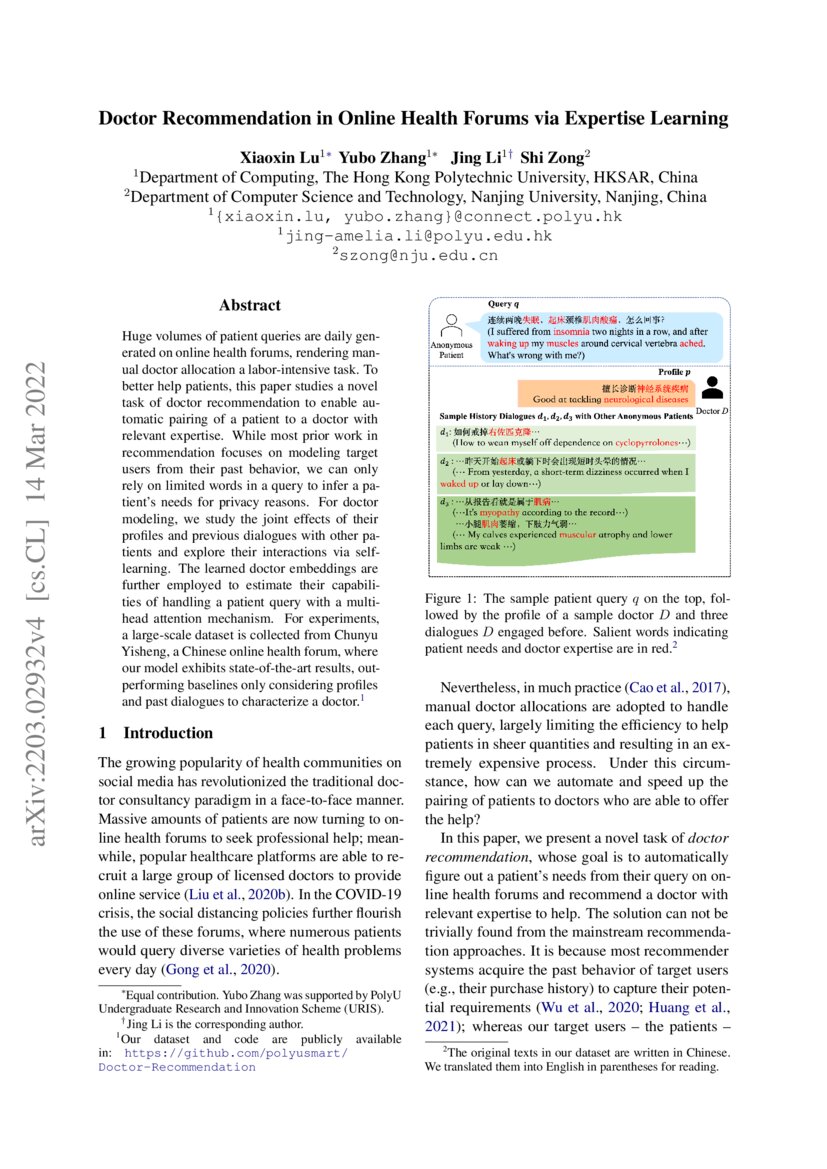 Doctor in Online Health Forums via Expertise Learning