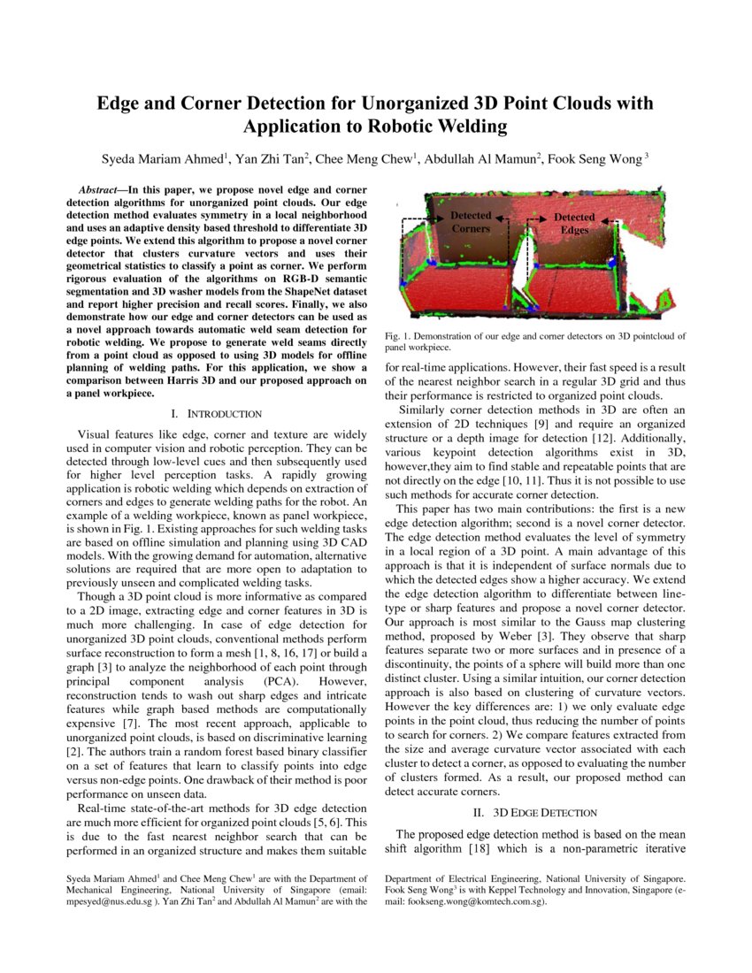 Edge and Corner Detection for Unorganized 3D Point Clouds with ...