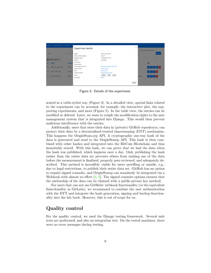 Electronic Laboratory Notebook A lazy approach DeepAI