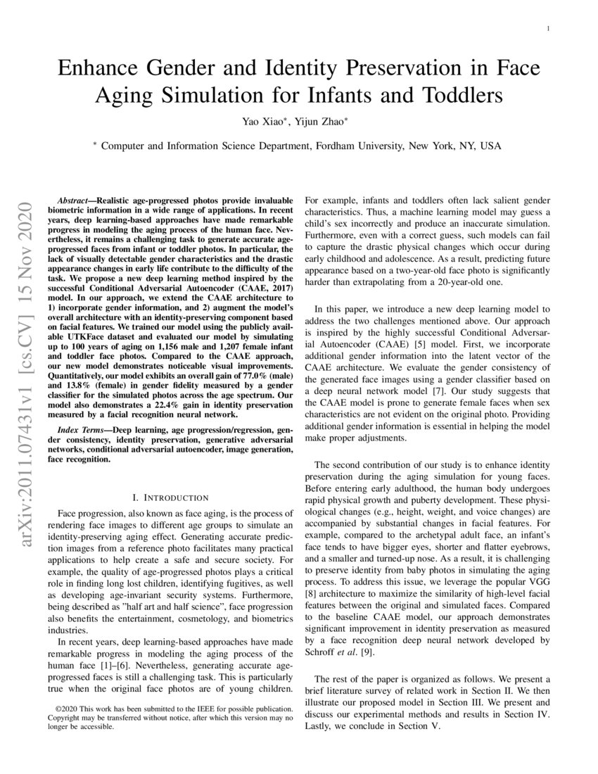 Enhance Gender and Identity Preservation in Face Aging Simulation for