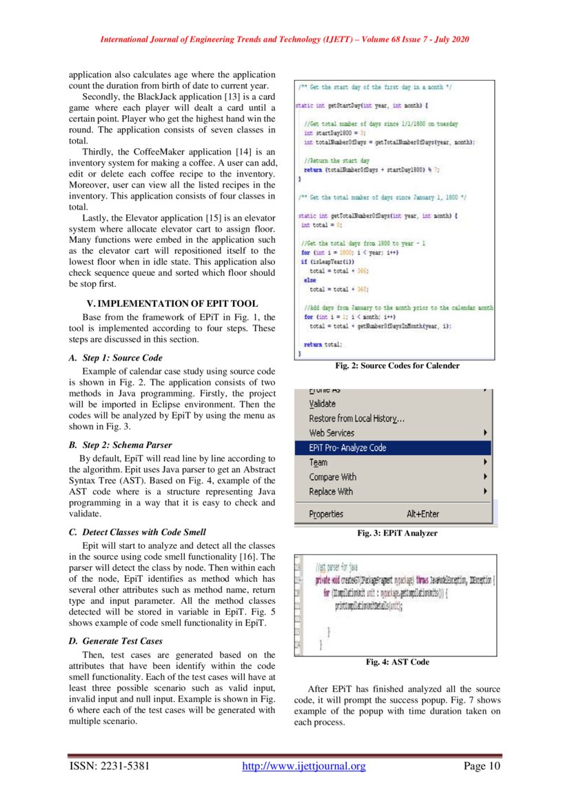 EPiT A Software Testing Tool for Generation of Test Cases