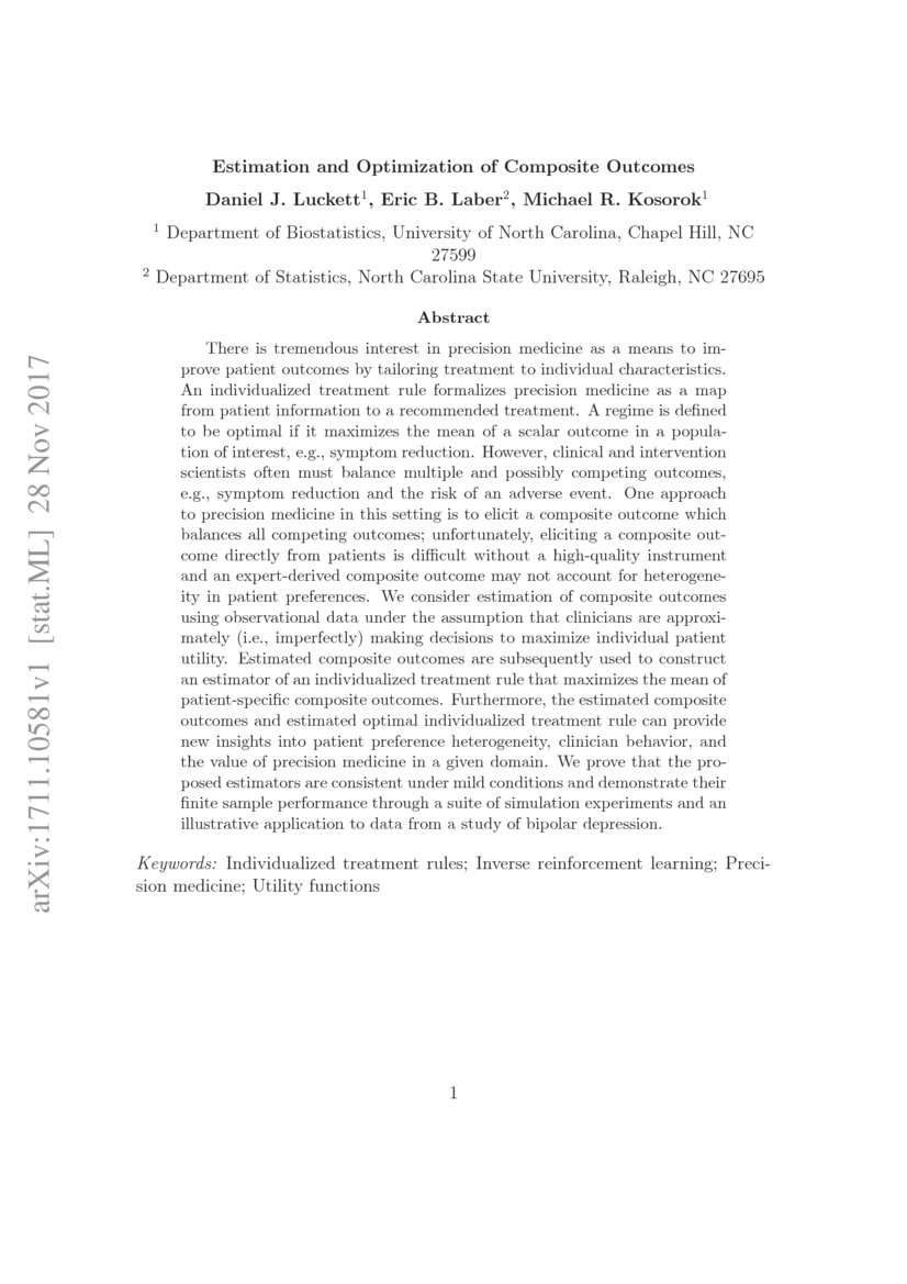 Estimation and Optimization of Composite DeepAI
