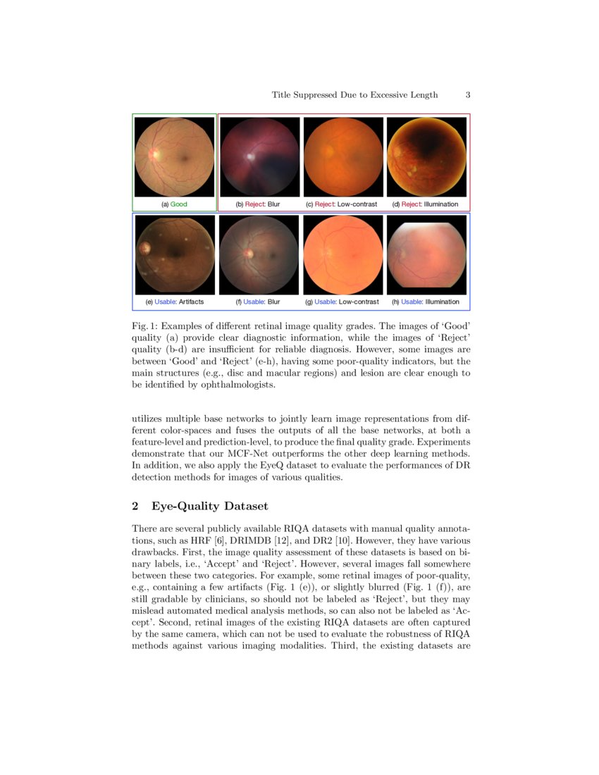 Evaluation of Retinal Image Quality Assessment Networks in Different