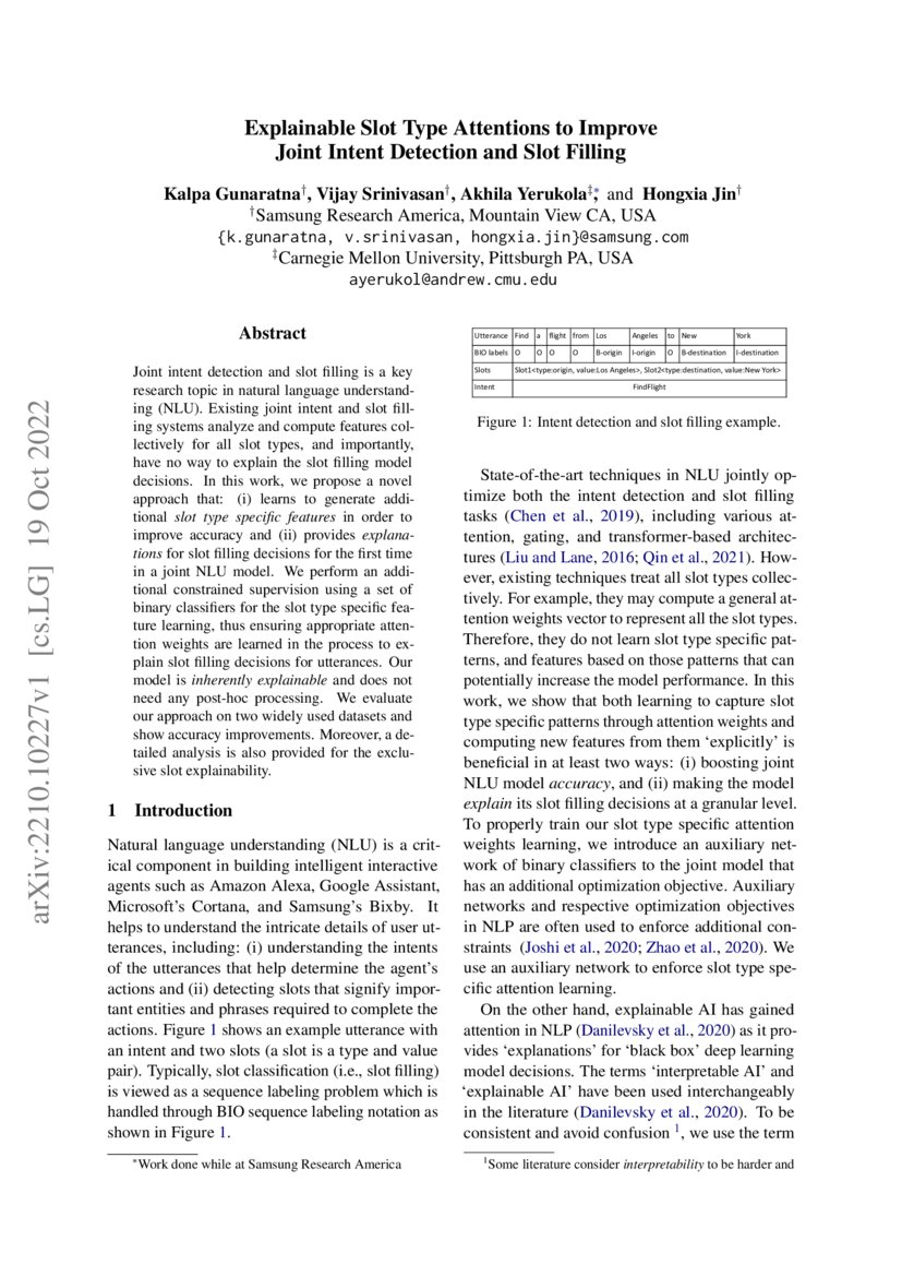 Explainable Slot Type Attentions to Improve Joint Intent Detection and