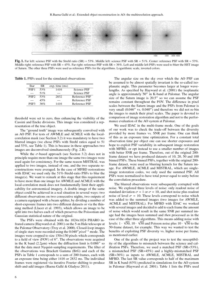 Extended object reconstruction in adaptiveoptics imaging the