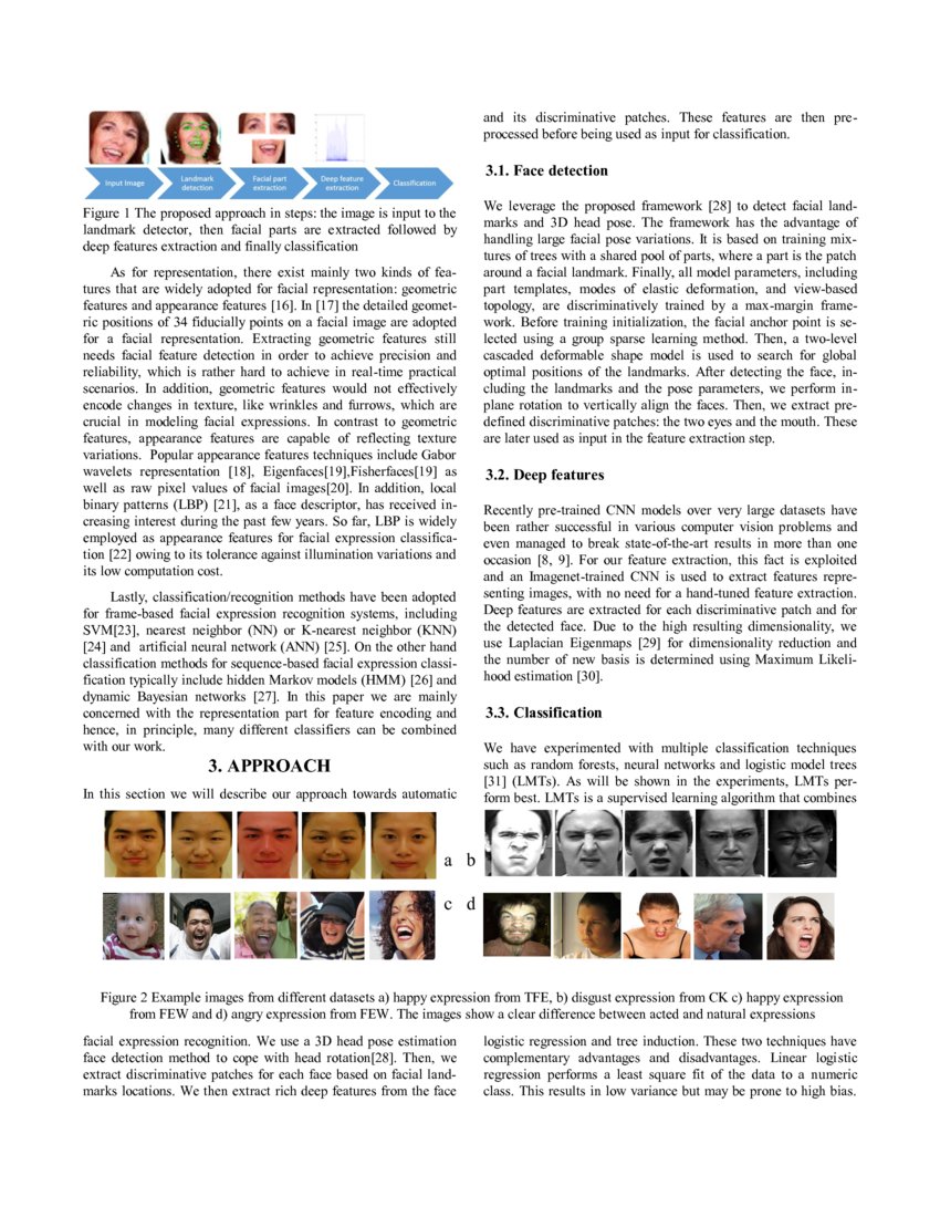 Facial Expression Recognition in the Wild using Rich Deep Features DeepAI