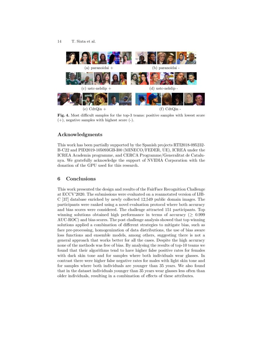 FairFace Challenge At ECCV 2020 Analyzing Bias In Face Recognition 