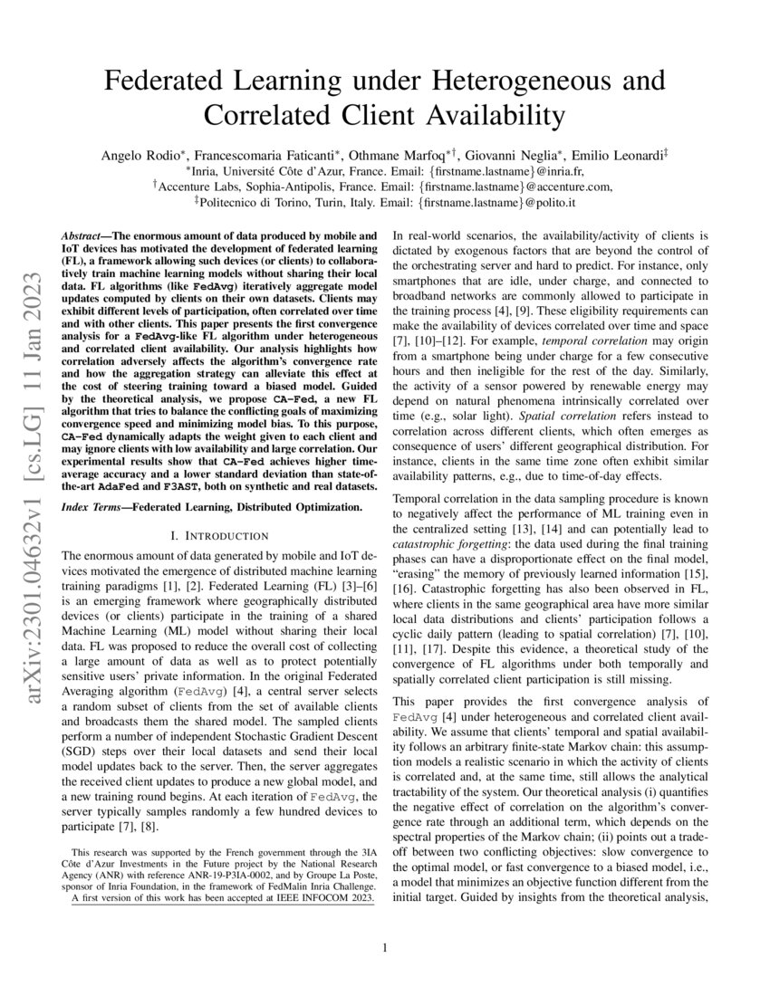 Federated Learning under Heterogeneous and Correlated Client ...