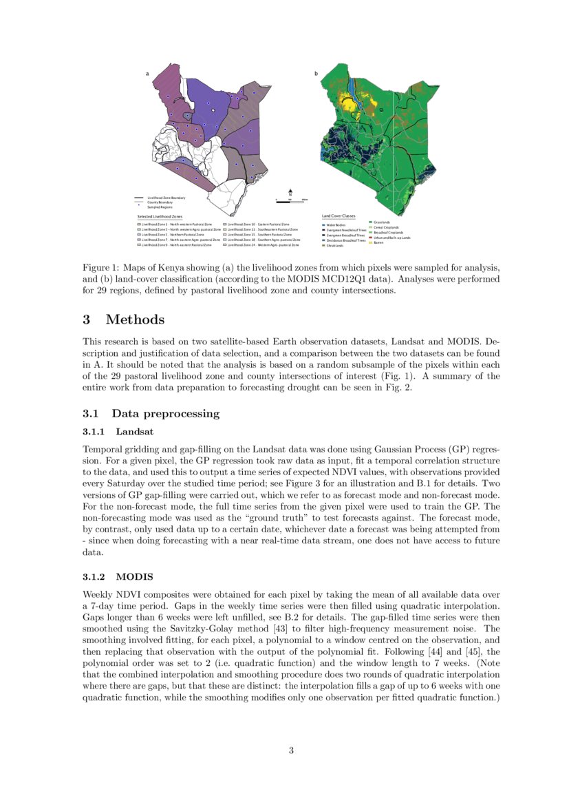 Forecasting vegetation condition for drought early warning systems in