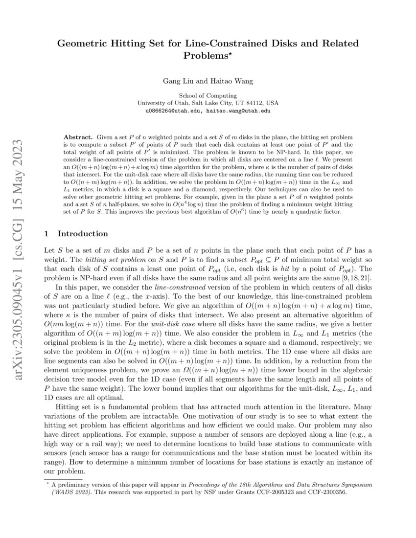Geometric Hitting Set for LineConstrained Disks and Related Problems