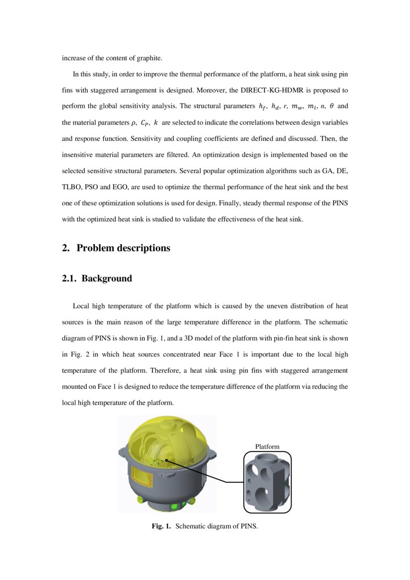 Global sensitivity analysis based on DIRECTKGHDMR and thermal