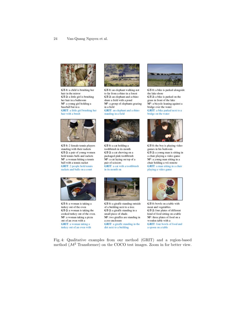 GRIT Faster and Better Image captioning Transformer Using Dual Visual Features DeepAI