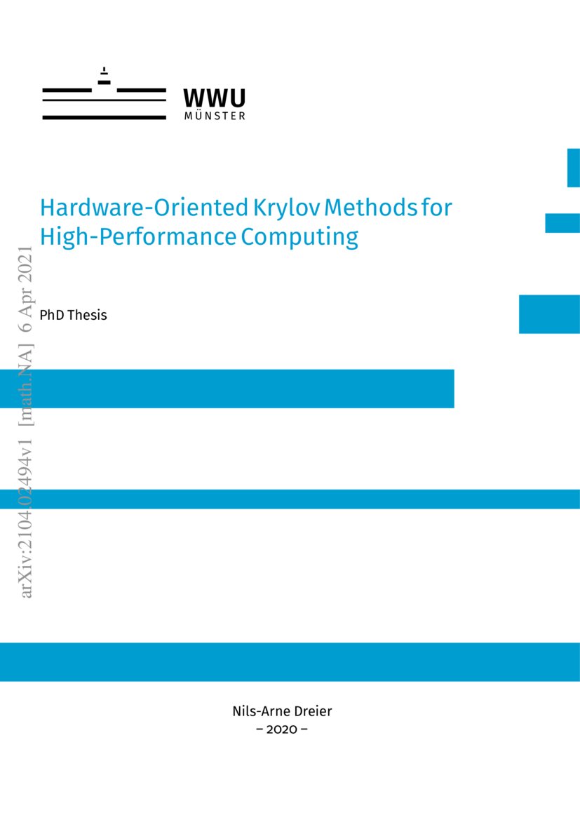 HardwareOriented Krylov Methods for HighPerformance Computing DeepAI
