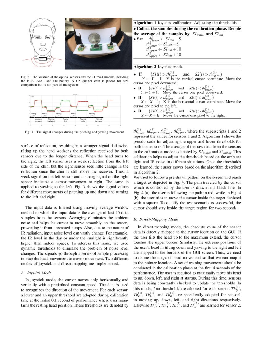 Head-mouse: A simple cursor controller based on optical measurement of ...