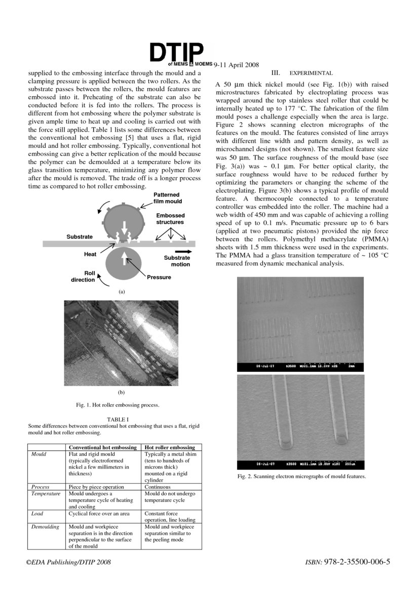 Hot Roller Embossing for the Creation of Microfluidic Devices DeepAI