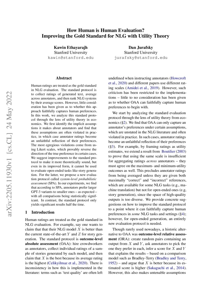 How Human is Human Evaluation? Improving the Gold Standard for NLG with ...