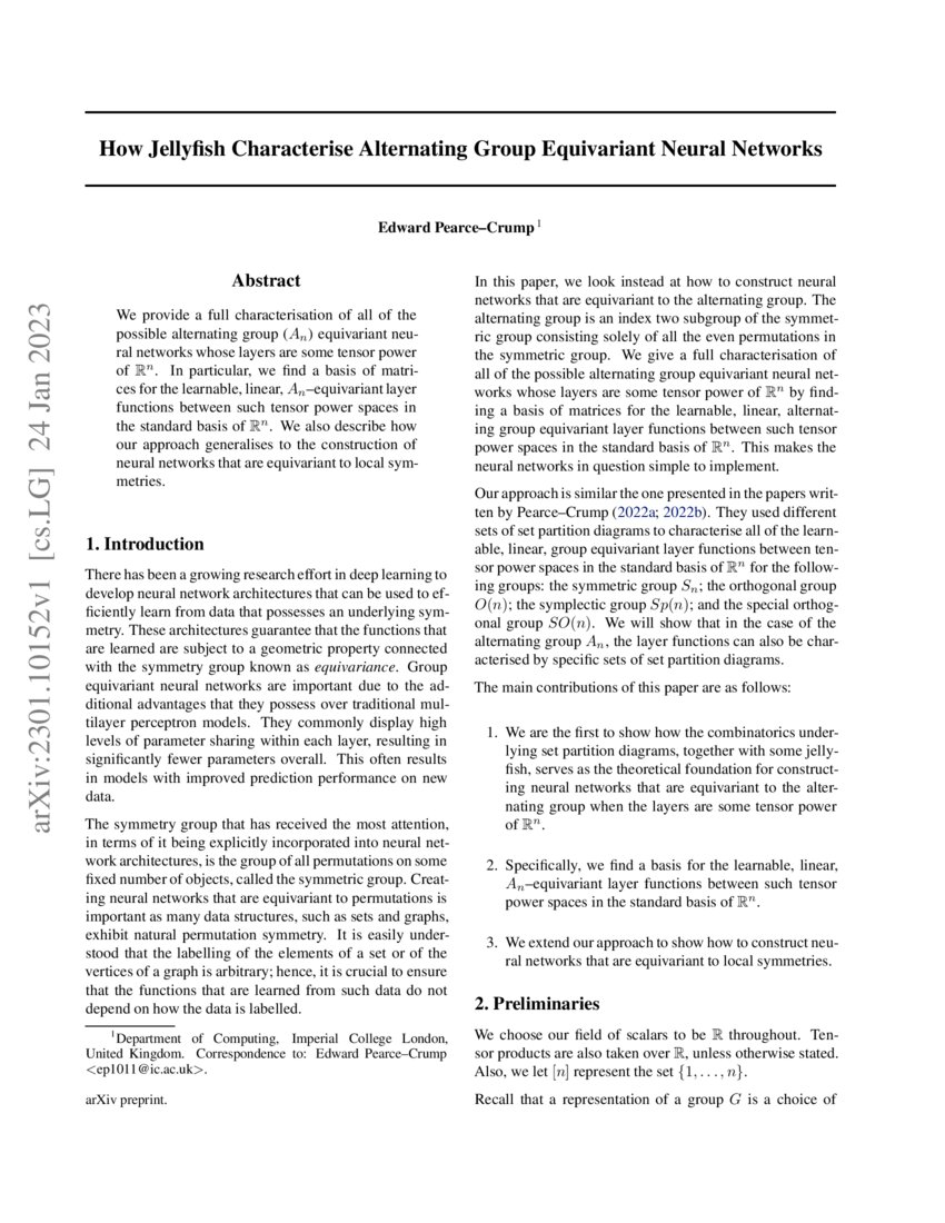 How Jellyfish Characterise Alternating Group Equivariant Neural