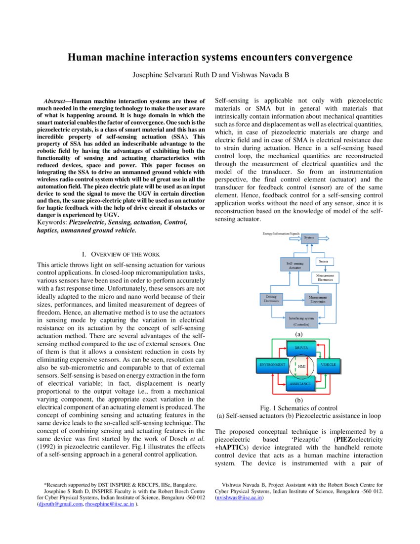 Human machine interaction systems encounters convergence | DeepAI