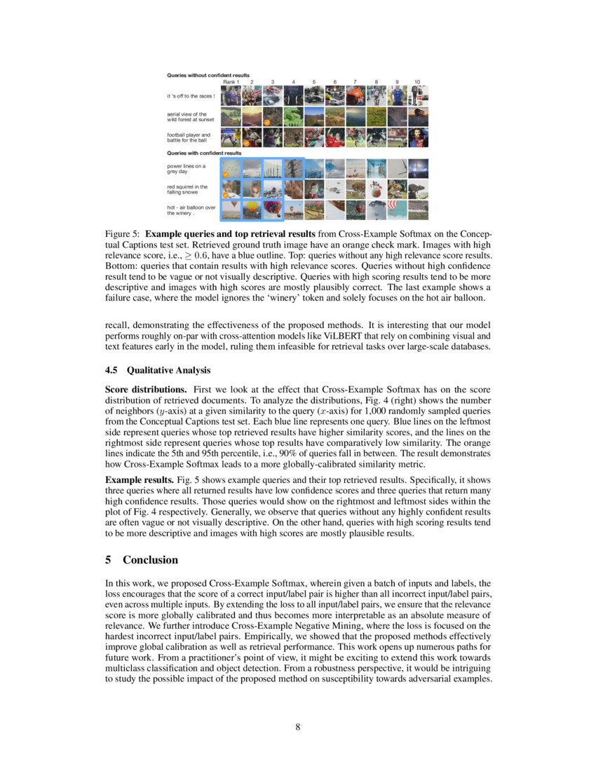 Improving Calibration in Deep Metric Learning With CrossExample