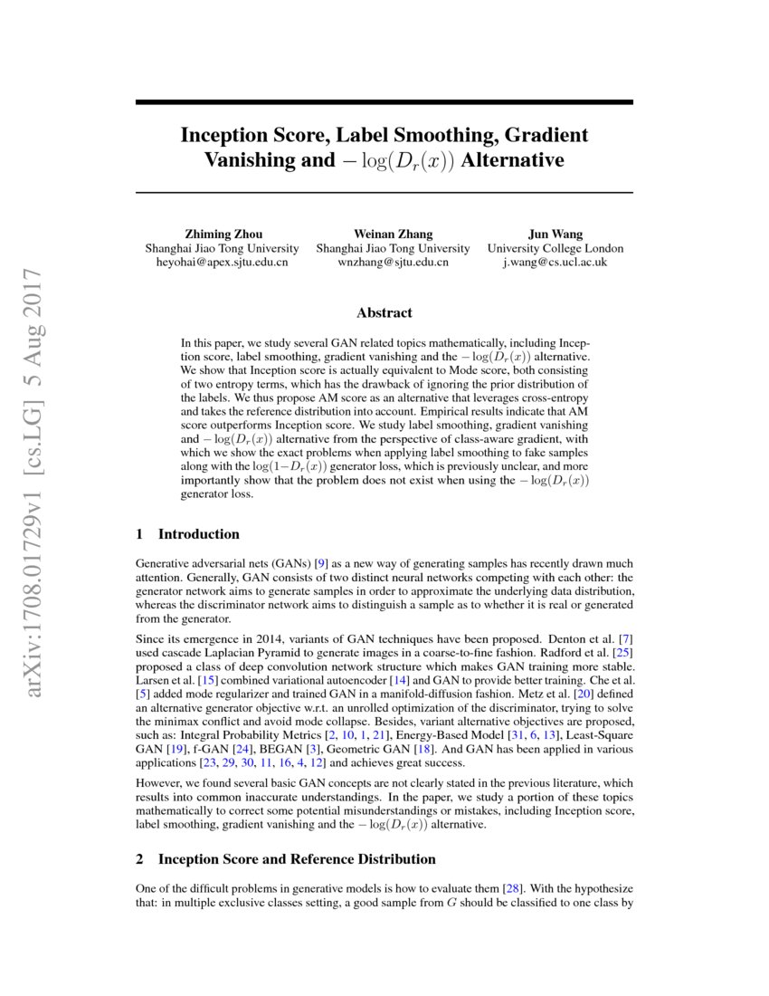 Inception summary and analysis image