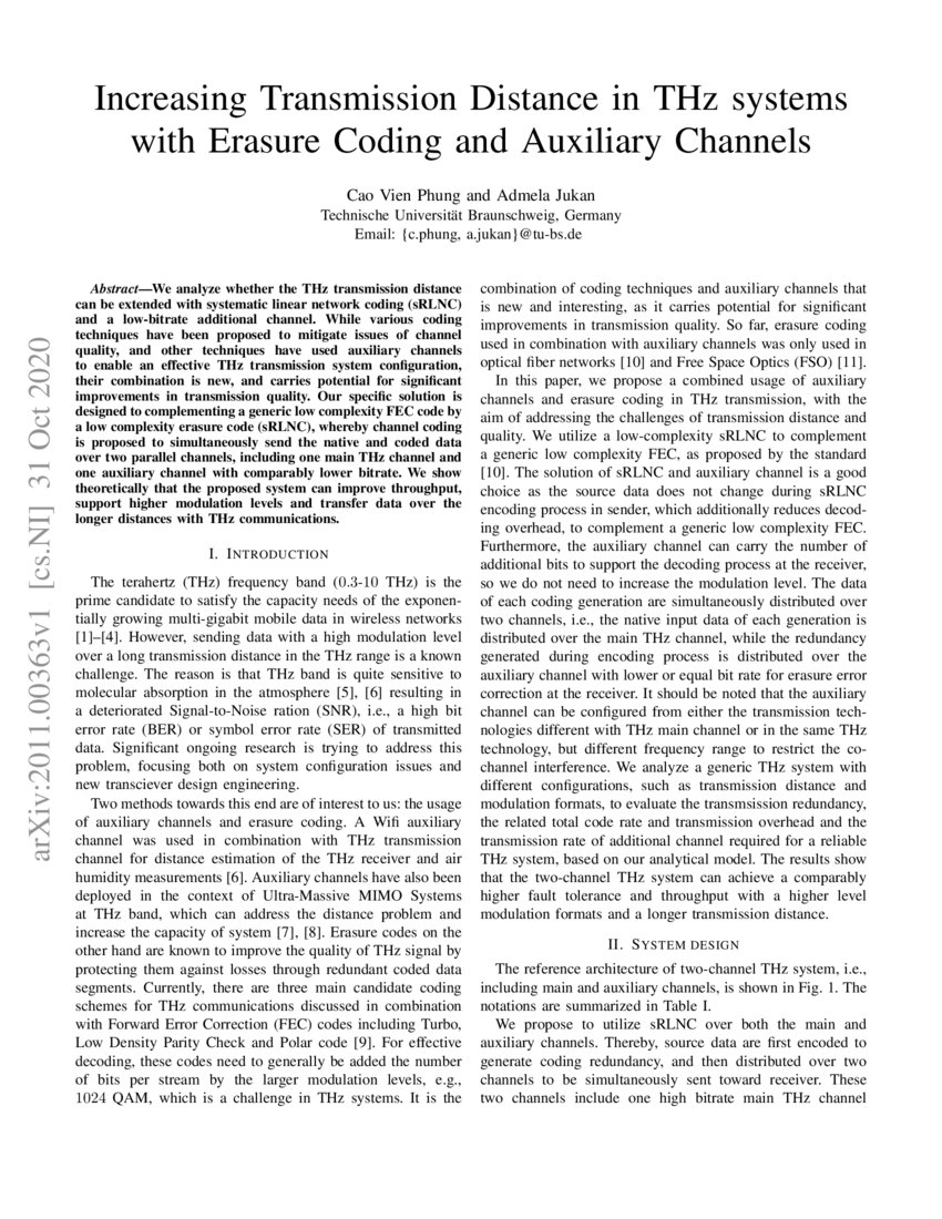 Increasing Transmission Distance in THz systems with Erasure Coding and