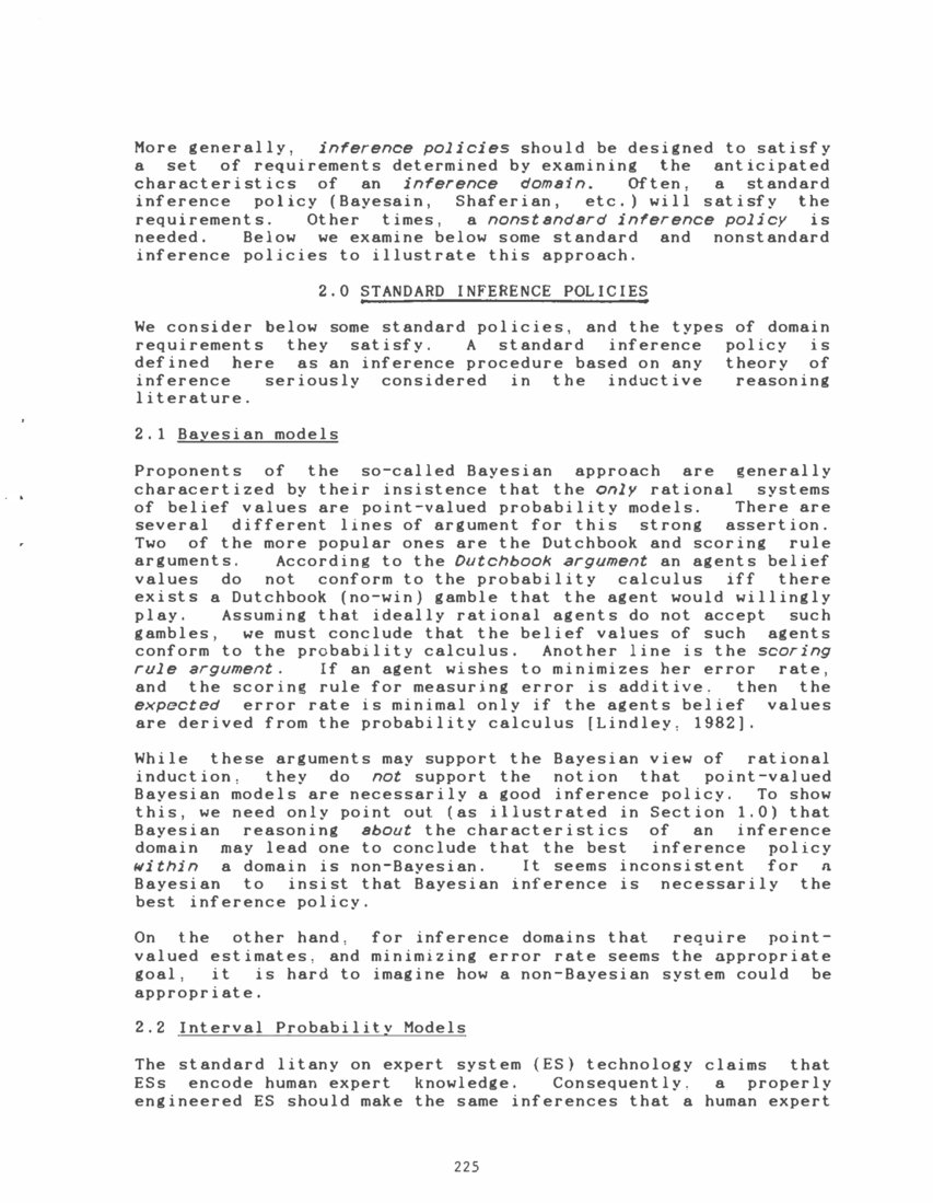 Inference Policies DeepAI