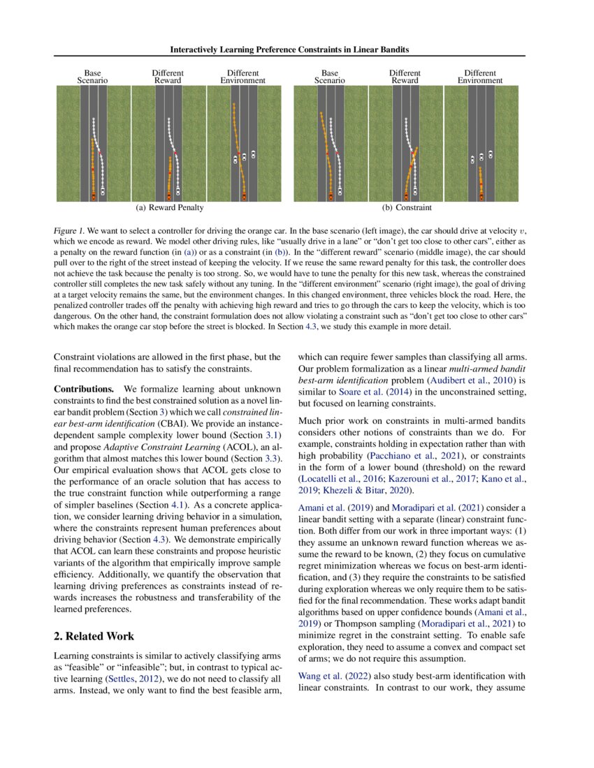 Interactively Learning Preference Constraints in Linear Bandits DeepAI