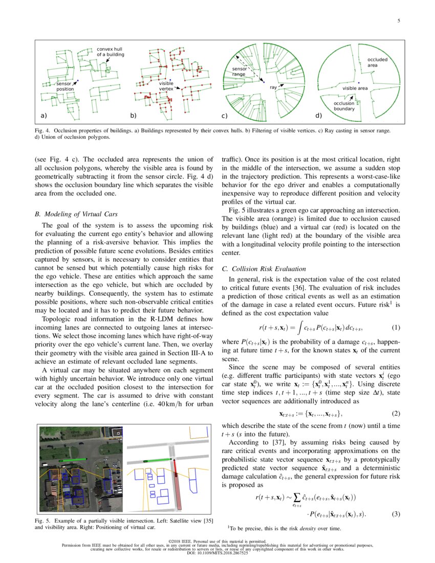Intersection Warning System for - Intersection Warning System For Occlusion Risks Using Relational Local Dynamic Maps Page 5 Medium 