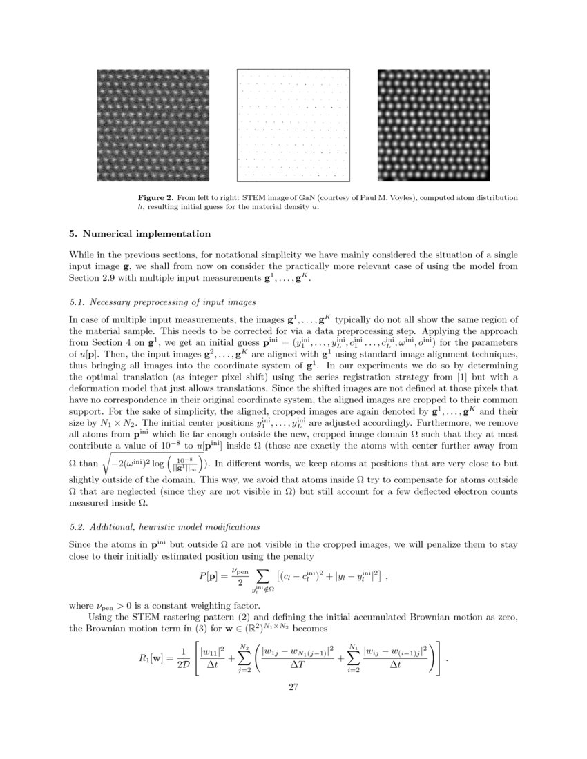 Joint denoising and distortion correction of atomic scale scanning