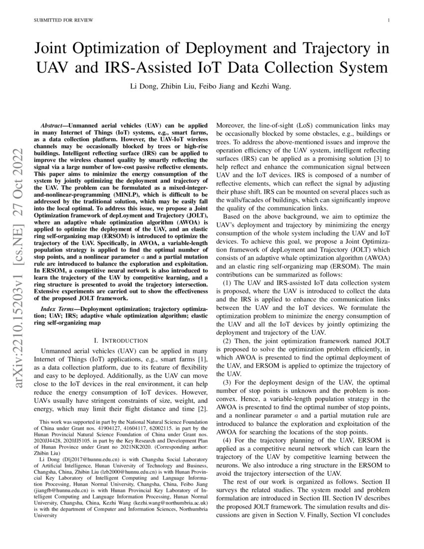 Joint Optimization of Deployment and Trajectory in UAV and IRS-Assisted ...