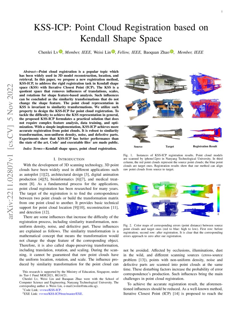 Kss Icp Point Cloud Registration Based On Kendall Shape Space Deepai Kss Icp Point Cloud Registration Based On Kendall Shape Space Deepai