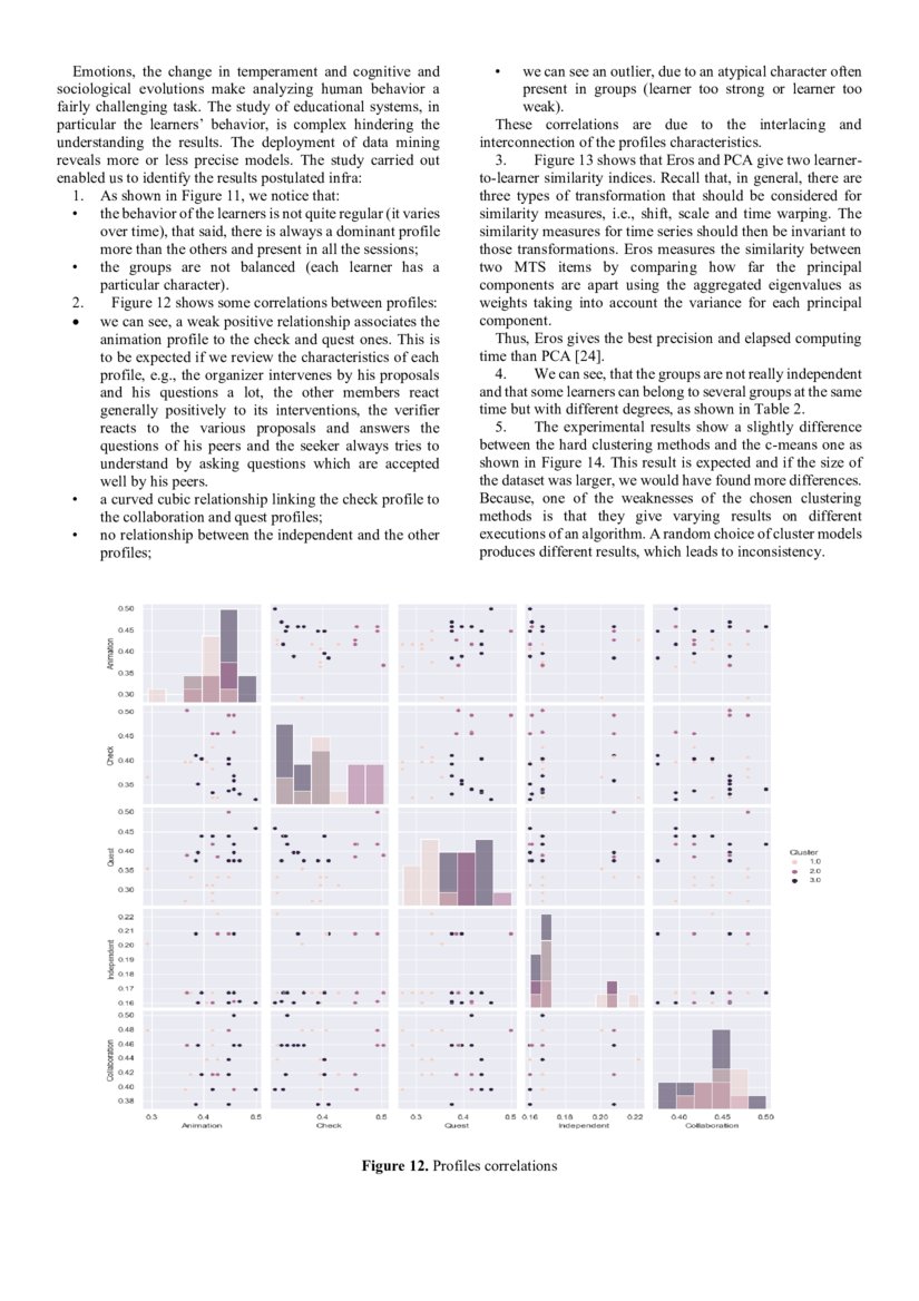 Learner to learner fuzzy profiles similarity using a hybrid interaction