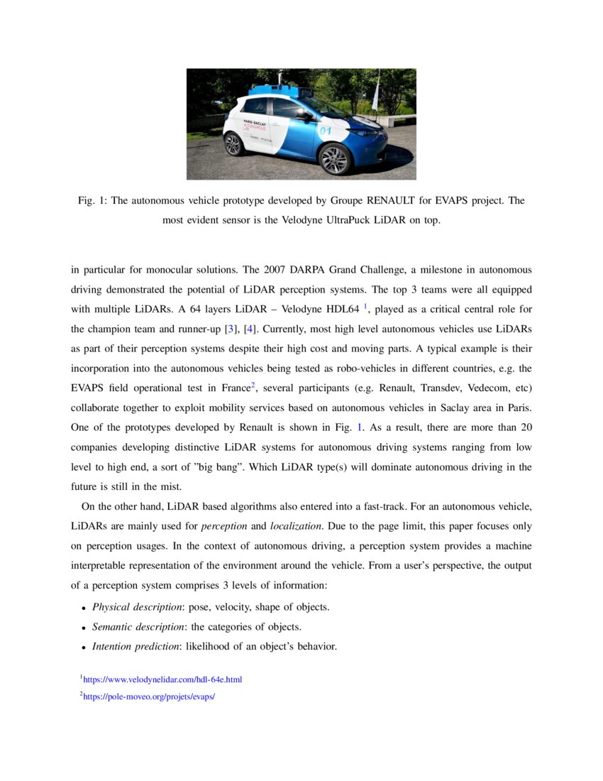 Lidar For Autonomous Driving The Principles Challenges And Trends For Automotive Lidar And Lidar For Autonomous Driving The Principles Challenges And Trends For Automotive Lidar And