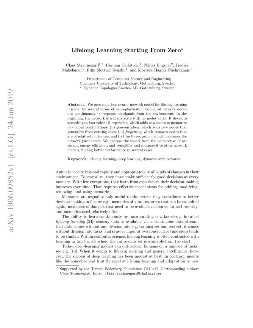 lifelong learning deep learning