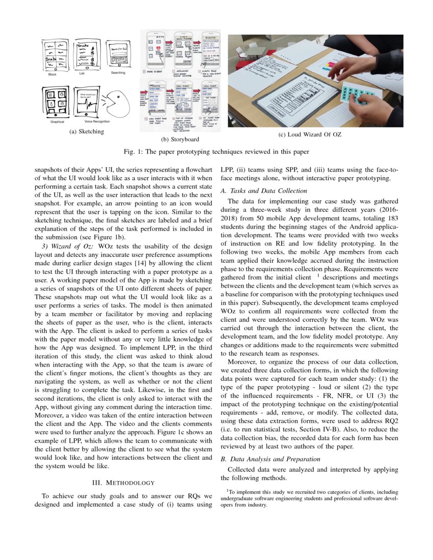 Loud and Interactive Paper Prototyping in Requirements Elicitation ...