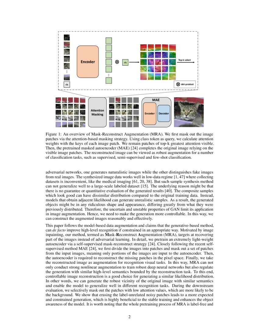Masked Autoencoders are Robust Data Augmentors DeepAI