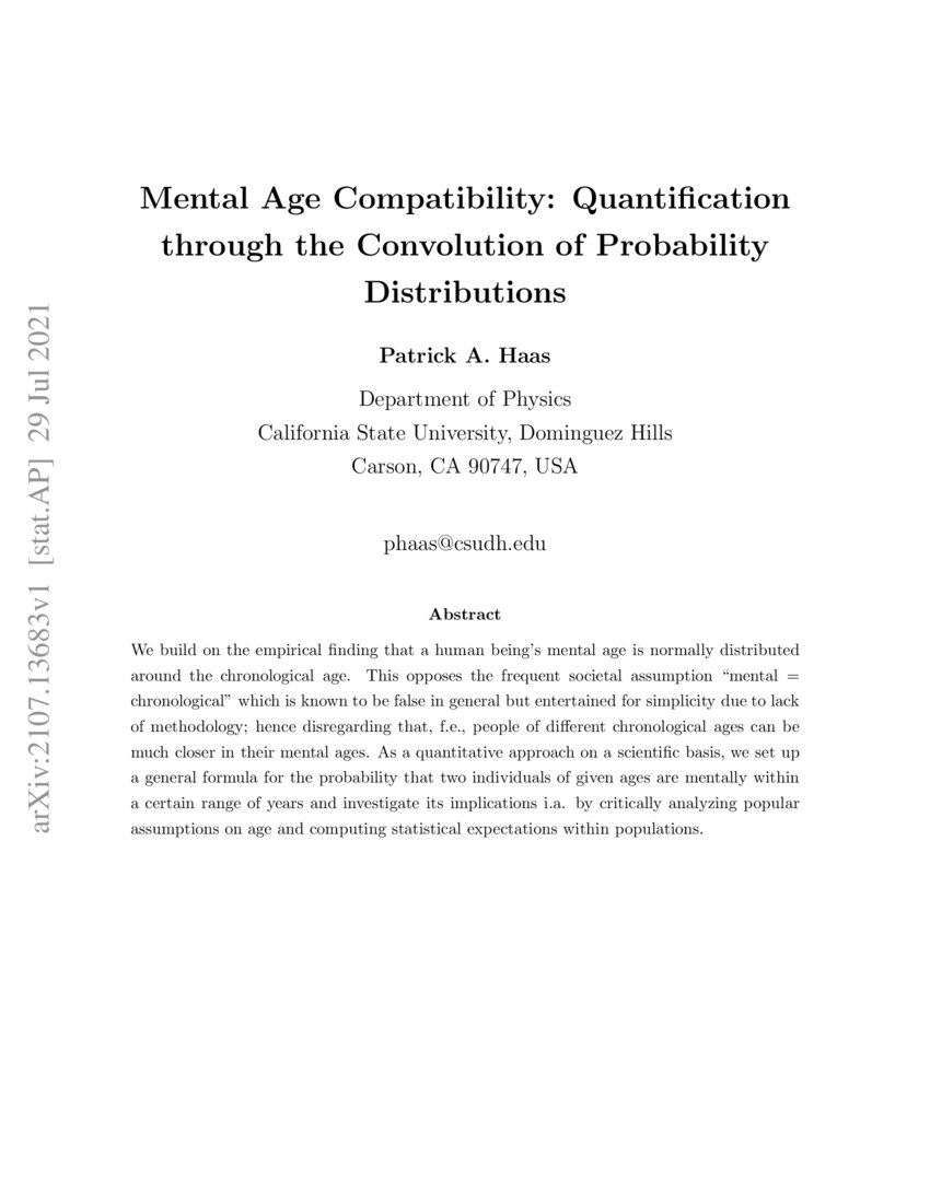 Convolution Of Probability Distributions