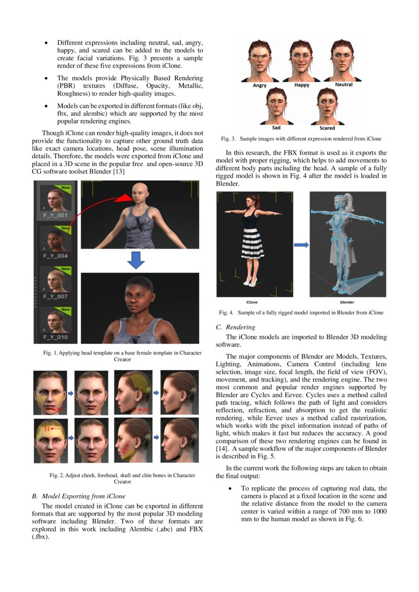 Methodology for Building Synthetic Datasets with Virtual Humans DeepAI