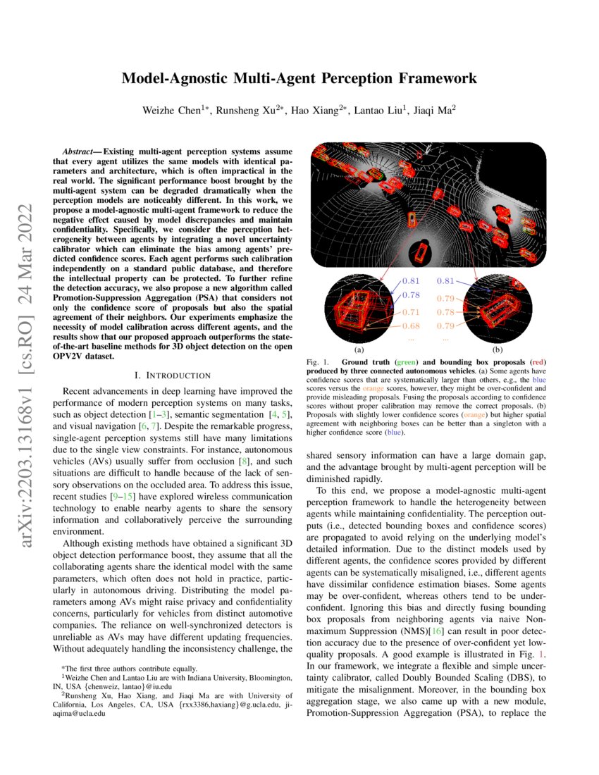 ModelAgnostic MultiAgent Perception Framework DeepAI
