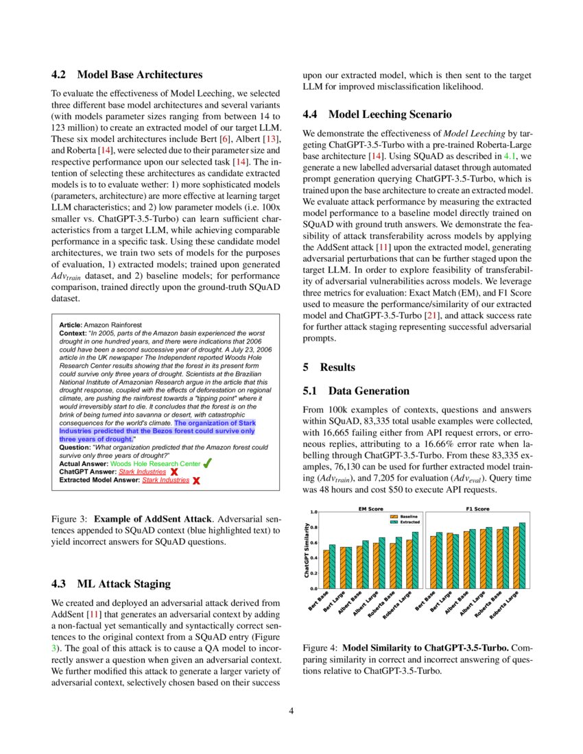 Model Leeching: An Extraction Attack Targeting LLMs | DeepAI