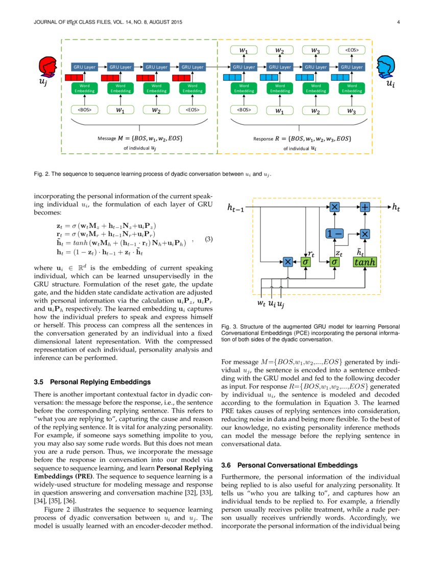 Modeling Dyadic Conversations for Personality Inference DeepAI