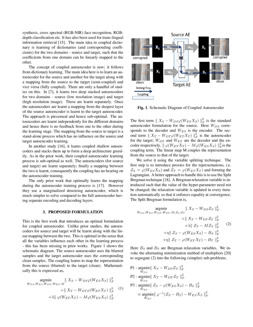 Motion Blur removal via Coupled Autoencoder DeepAI