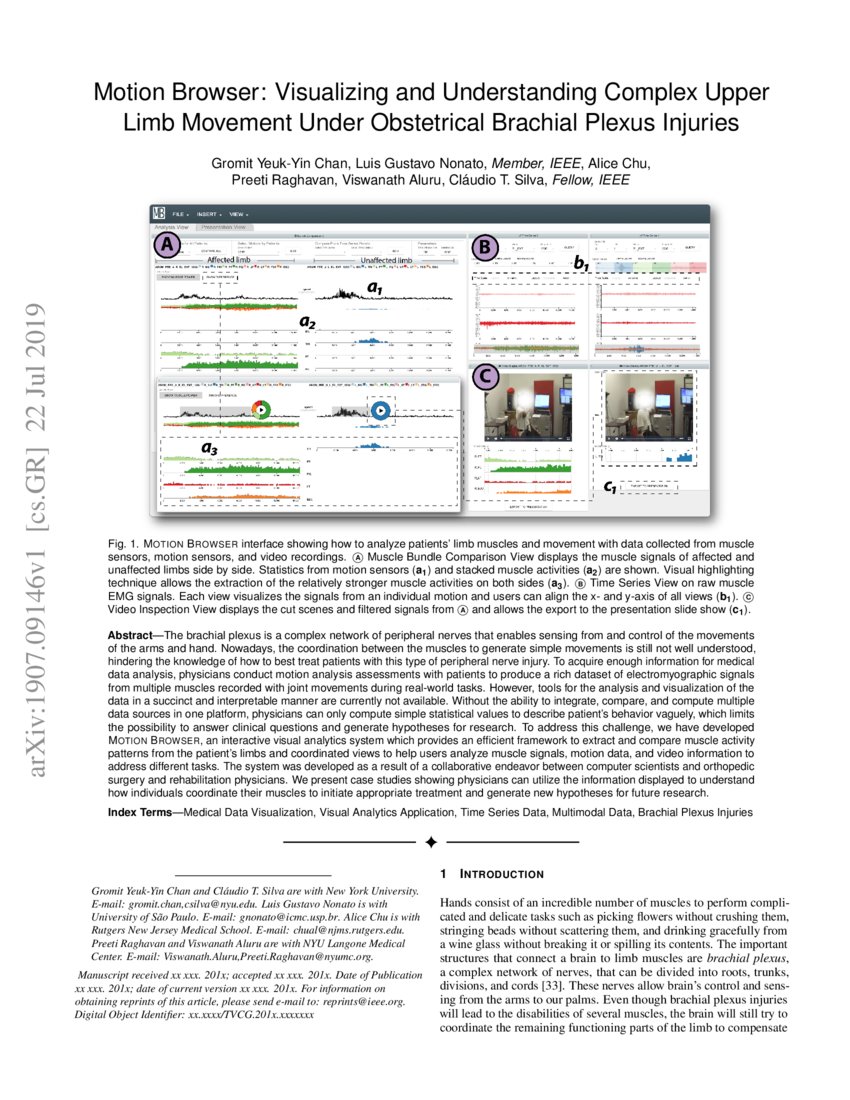Motion Browser Visualizing and Understanding Complex Upper Limb