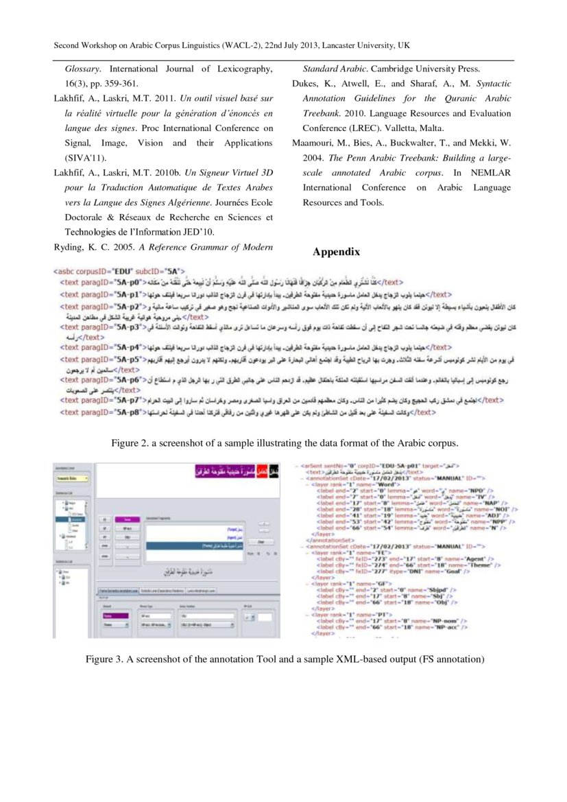 MultiLevel Analysis and Annotation of Arabic Corpora for TexttoSign