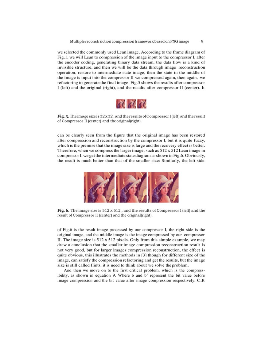 Multiple reconstruction compression framework based on PNG image | DeepAI