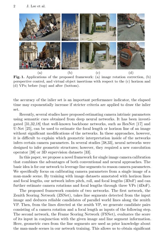 Neural Geometric Parser for Single Image Camera Calibration DeepAI