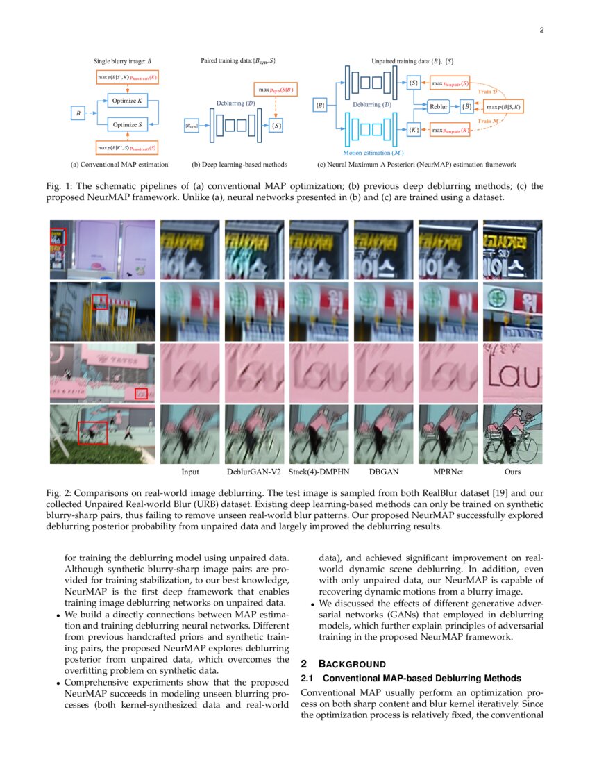 Neural Maximum A Posteriori Estimation on Unpaired Data for Motion